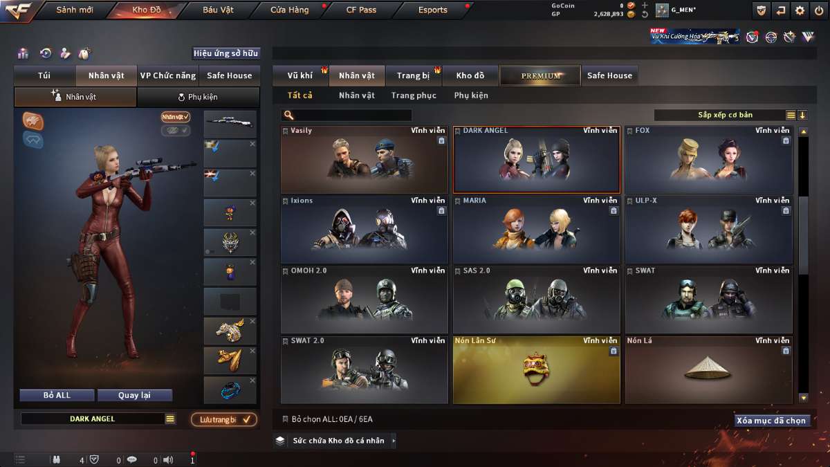 shop acc cf uy tin gia re